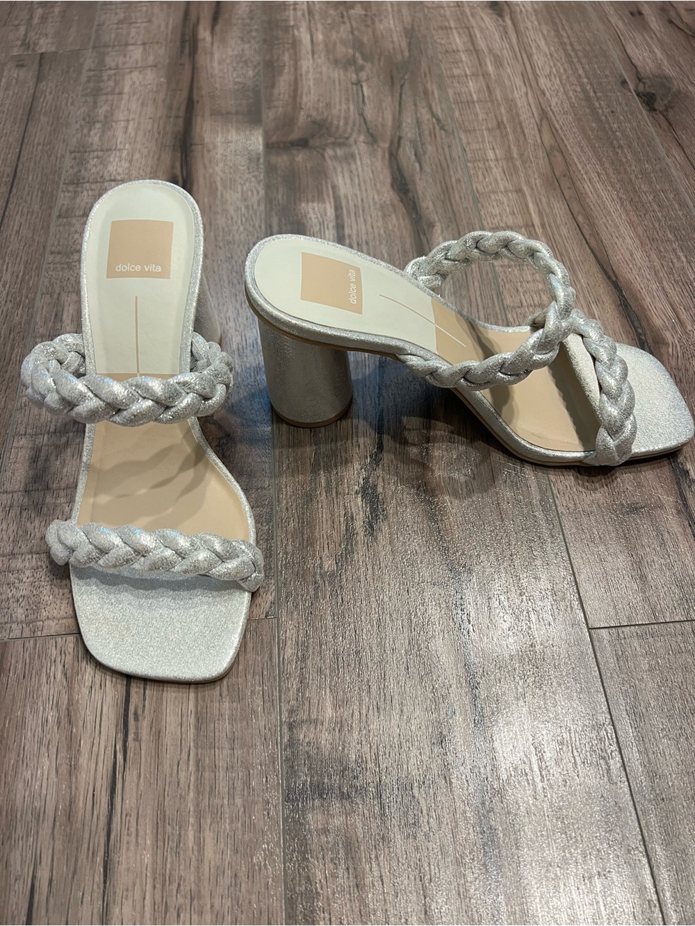 Dolce Vita Nairi Woven Braided Block Heel Sandal